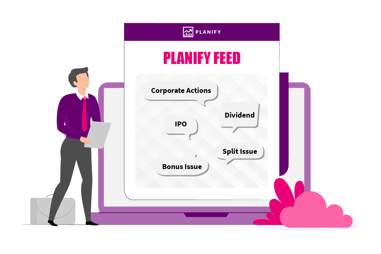 Planify News Feed - Offer feature illustration